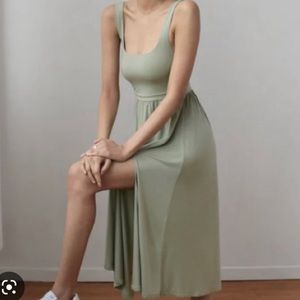 Wilfred Market Slit Dress - Sage Frost - Size Small NWT